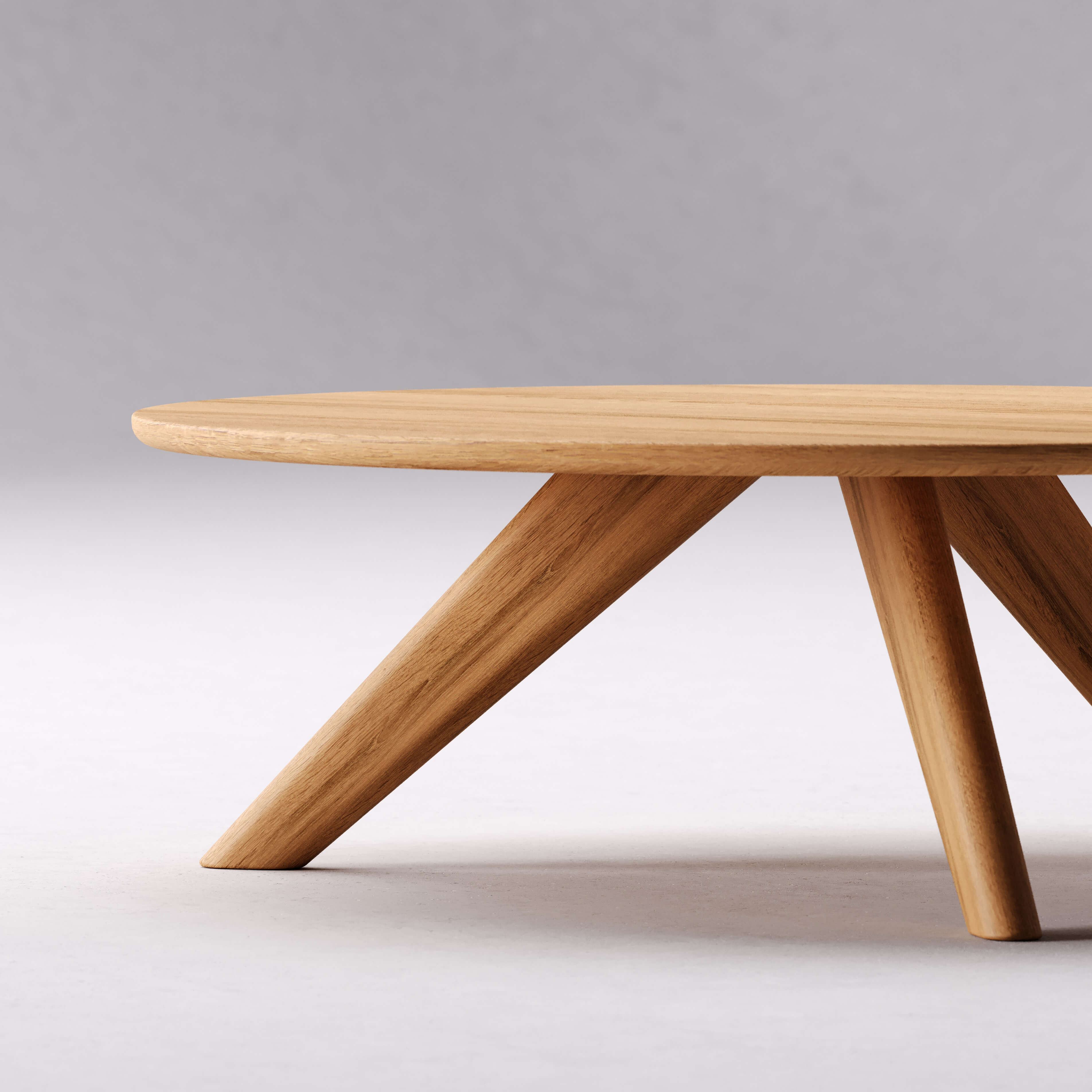 Close-up of solid oak wood grain used in The York coffee table