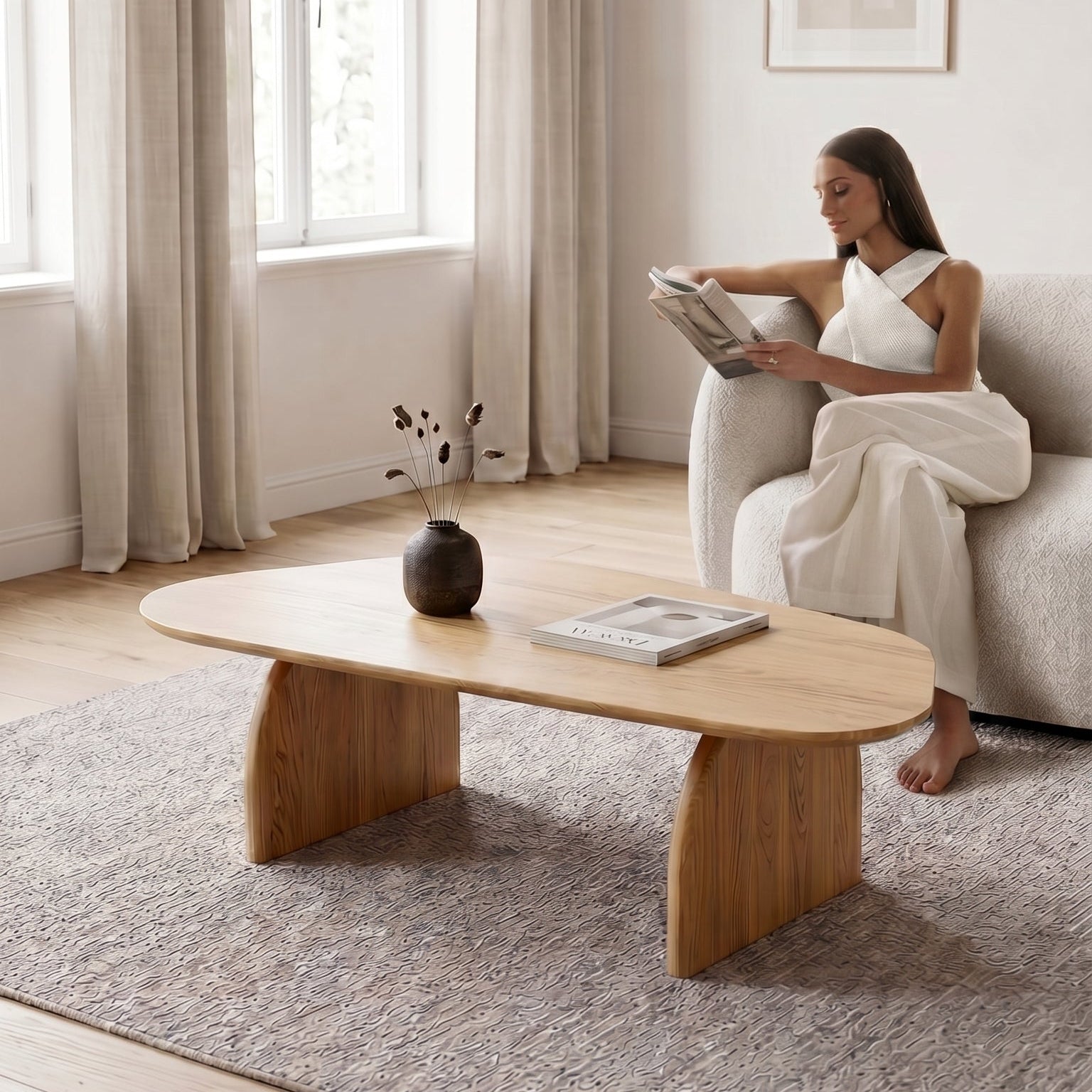 The Hens Coffee Table – Solid Oak Modern Furniture VARBROS